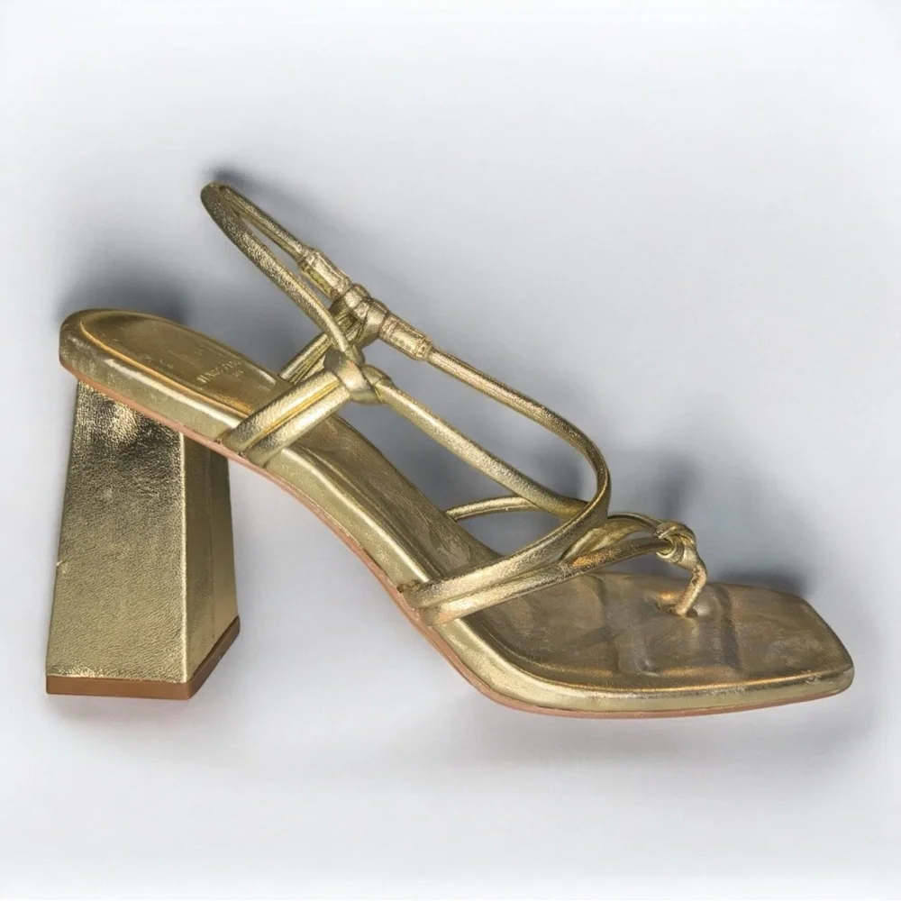 Marc Fisher LTD Womens Giada Leather Slip-On Heels Size‎ 8